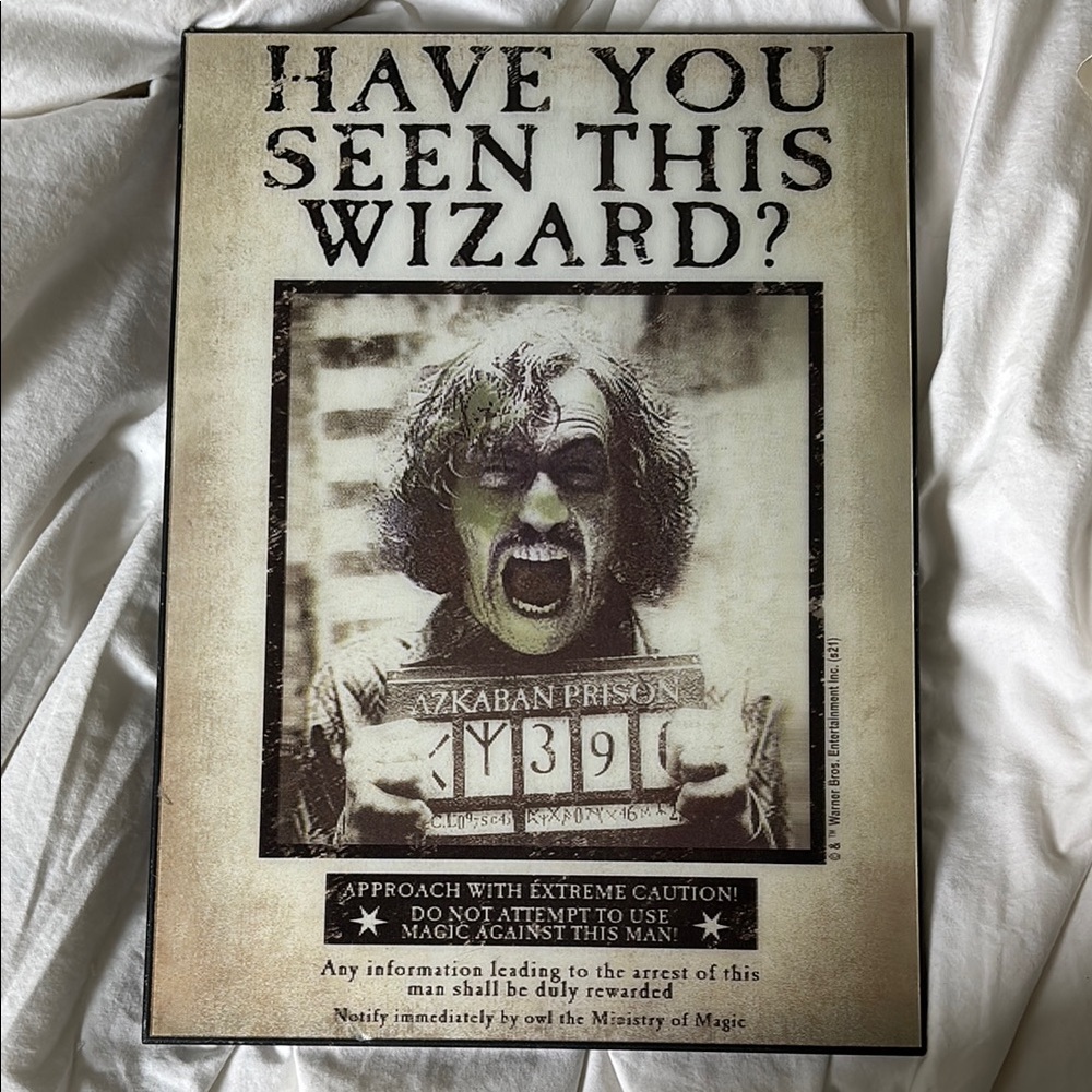 Universal Black and White Wizard Art Print